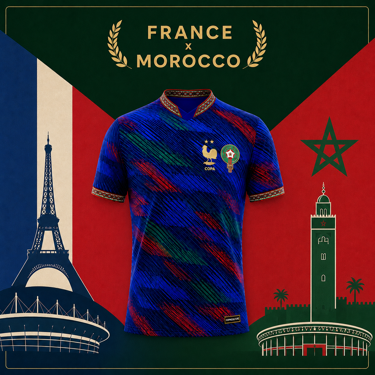COPACULTURE - France x Morocco World Cup Jersey