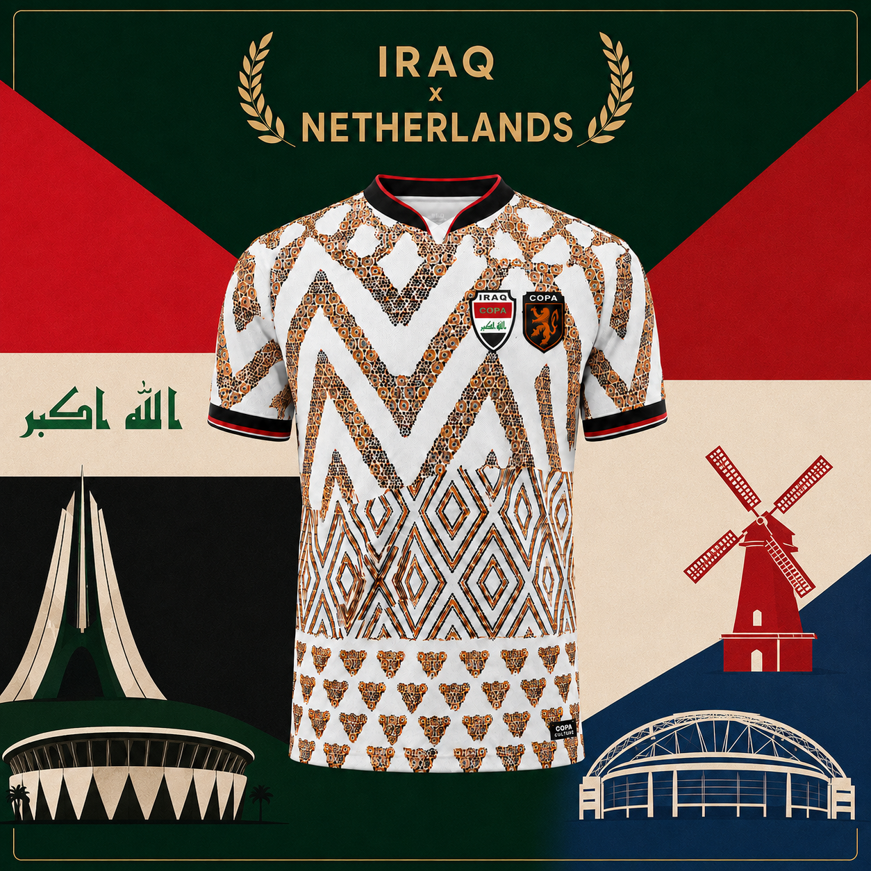 COPACULTURE - Iraq x Netherlands World Cup Jersey
